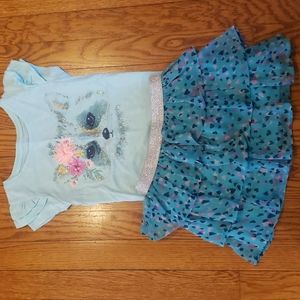 💖Miss Raccoon Tutu Set Size 4